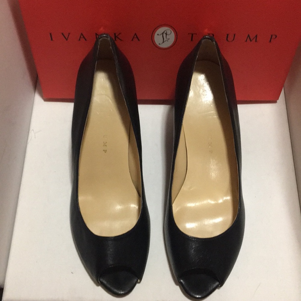 Ivanka Trump Wedge Heeled Peep Toe Shoes